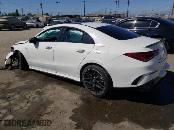 2021 Mercedes-Benz CLA 45 AMG with VIN W1K5J5DB0MN180056, listed as a Copart auction lot 68569534 with Not Provided miles and Salvage Title. Bid and sale history available at DreamBid. Image 2.
