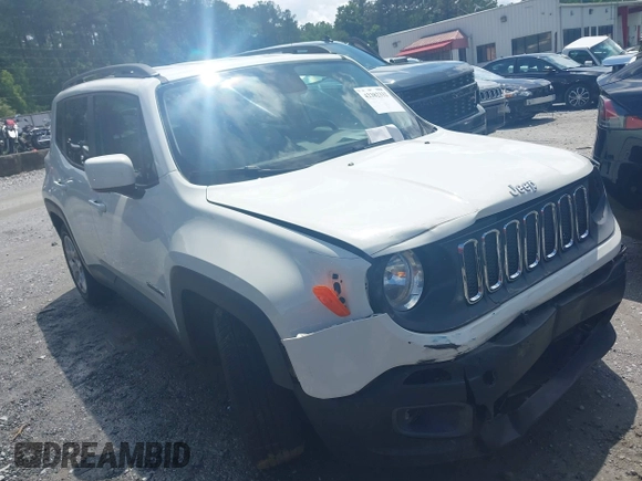 2017 Jeep Renegade Latitude with VIN ZACCJABB7HPE44481, listed as a IAAI auction lot 42382332 with 104,052 mi miles and . Bid and sale history available at DreamBid. Image 1.