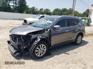 2017 Nissan Rogue S with VIN KNMAT2MV9HP592739, listed as a Copart auction lot 59557825 with 216,268 mi miles and Salvage title. Bid and sale history available at DreamBid. Image 1.
