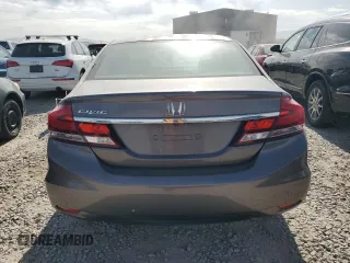 2013 Honda Civic LX with VIN 2HGFB2F57DH582216, listed as a Copart auction lot 61100525 with 165,292 mi miles and Salvage title. Bid and sale history available at DreamBid. Image 6.