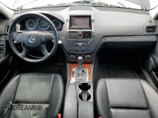 2009 Mercedes-Benz C 300 Sport with VIN WDDGF81X59F206485, listed as a Copart auction lot 60905755 with 179,350 mi miles and Salvage title. Bid and sale history available at DreamBid. Image 8.
