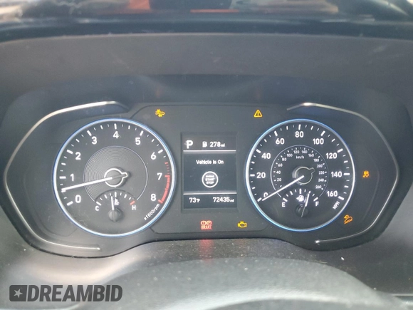 2020 Hyundai Palisade SEL with VIN KM8R2DHE2LU143565, listed as a Copart auction lot 58582375 with 72,435 mi miles and Salvage title. Bid and sale history available at DreamBid. Image 9.