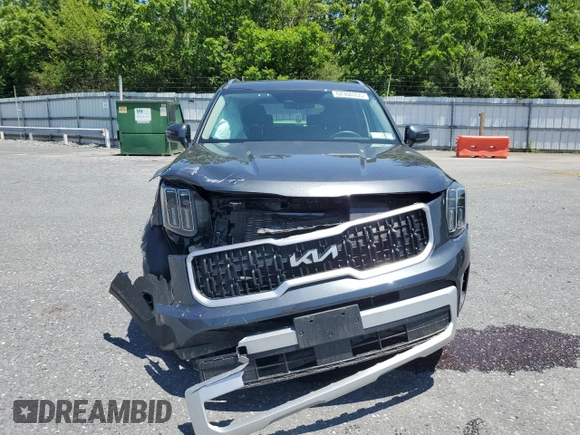 2024 Kia Telluride EX with VIN 5XYP3DGC0RG483526, listed as a Copart auction lot 62360355 with 13,498 mi miles and Salvage title. Bid and sale history available at DreamBid. Image 5.