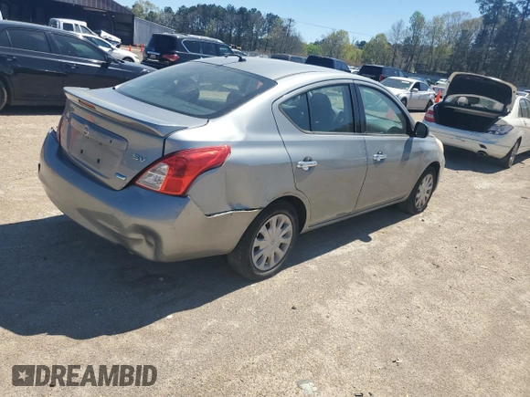 2014 Nissan Versa SV with VIN 3N1CN7AP4EL835230, listed as a Copart auction lot 49030075 with 189,146 mi miles and Salvage Title. Bid and sale history available at DreamBid. Image 3.