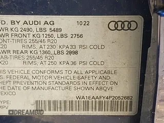 2023 Audi Q5 S line Premium Plus z VIN WA1EAAFY4P2052682, wystawiony jako IAAI lot #42118016 z przebiegiem 24 135 mil mil oraz . Historia ofert i sprzedaży dostępna na DreamBid. Obrazek 9.