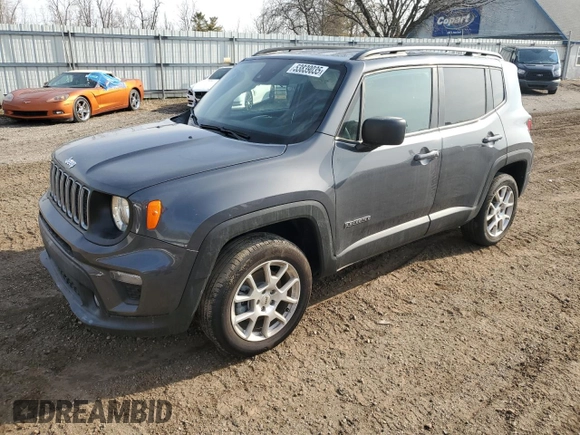 2022 Jeep Renegade Latitude with VIN ZACNJDB15NPN63267, listed as a Copart auction lot 53839035 with 43,141 mi miles and Salvage title. Bid and sale history available at DreamBid. Image 1.