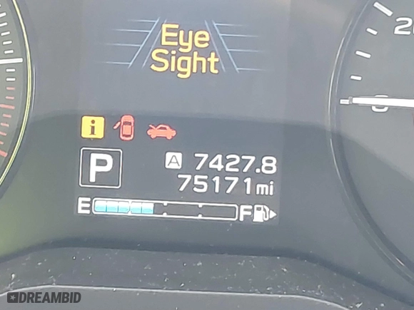 2020 Subaru Crosstrek Premium with VIN JF2GTAPC7L8250595, listed as a IAAI auction lot 41700026 with 75,171 mi miles. Bid and sale history available at carsss.com. Image 16.