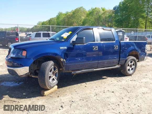 2008 Ford F-150 XLT with VIN 1FTPW12V68FA38420, listed as a IAAI auction lot 41978982 with 151,894 mi miles. Bid and sale history available at carsss.com. Image 6.