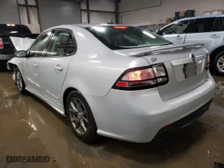 2008 Saab 9-3 Aero with VIN YS3FH46U281101009, listed as a Copart auction lot 43438955 with 110,411 mi miles and Salvage Title. Bid and sale history available at carsss.com. Image 2.