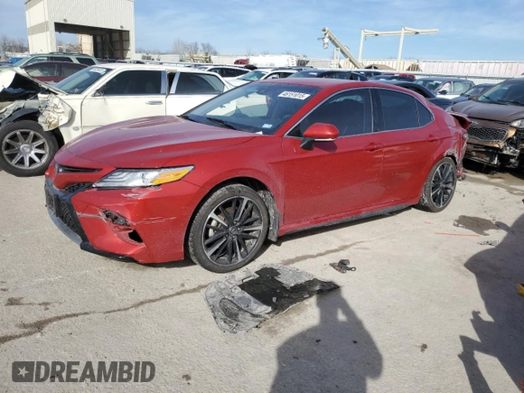 2020 Toyota Camry XSE with VIN 4T1K61AK7LU395347, listed as a Copart auction lot 46151015 with 55,913 mi miles and Salvage Title. Bid and sale history available at DreamBid. Image 1.