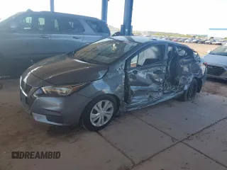 2020 Nissan Versa S with VIN 3N1CN8DV1LL913864, listed as a Copart auction lot 61098385 with 56,146 mi miles and Salvage title. Bid and sale history available at DreamBid. Image 1.