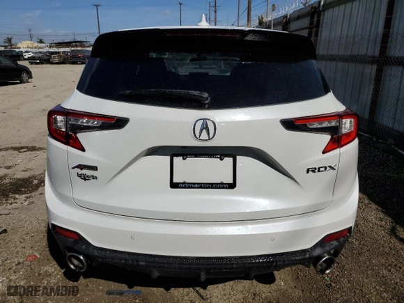 2021 Acura RDX w/A-Spec Package with VIN 5J8TC1H64ML019319, listed as a Copart auction lot 47827945 with 43,545 mi miles and Salvage Title. Bid and sale history available at carsss.com. Image 6.