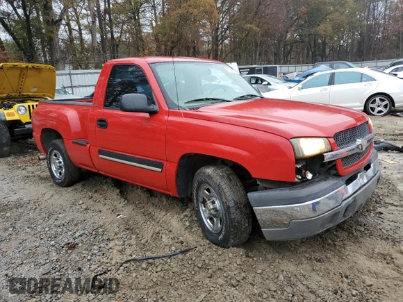 2004 Chevrolet Silverado 1500 LS with VIN 1GCEC14V64Z347651, listed as a Copart auction lot 81547694 with 262,958 mi miles and Salvage Title. Bid and sale history available at carsss.com. Image 4.