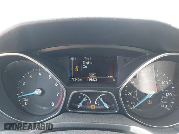 2016 Ford Focus Titanium with VIN 1FADP3N28GL299339, listed as a IAAI auction lot 42410154 with 78,245 mi miles and . Bid and sale history available at DreamBid. Image 7.