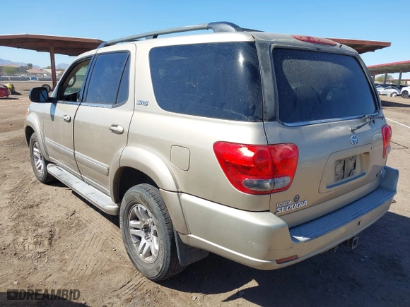 2005 Toyota Sequoia SR5 with VIN 5TDZT34A55S248543, listed as a IAAI auction lot 41694752 with 354,777 mi miles. Bid and sale history available at carsss.com. Image 3.