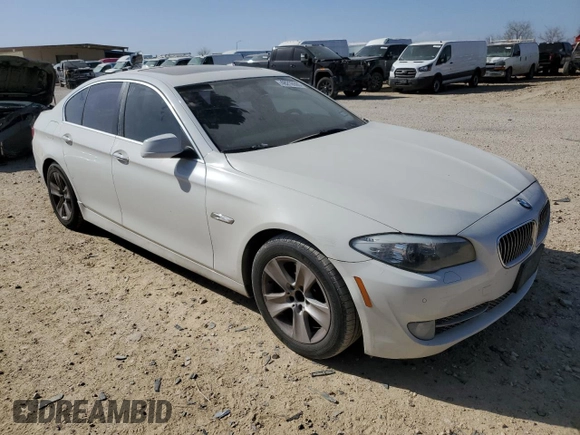 2013 BMW 5 Series 528i with VIN WBAXG5C51DD231242, listed as a Copart auction lot 48218565 with 107,166 mi miles and Salvage Title. Bid and sale history available at carsss.com. Image 4.