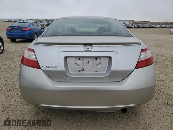 2008 Honda Civic Cpe LX with VIN 2HGFG12668H002566, listed as a Copart auction lot 53576435 with 243,201 mi miles and Clean Title. Bid and sale history available at carsss.com. Image 6.