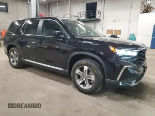 2025 Honda Pilot EX-L with VIN 5FNYG1H47SB070692, listed as a Copart auction lot 43446285 with 2,933 mi miles and Salvage Title. Bid and sale history available at carsss.com. Image 4.