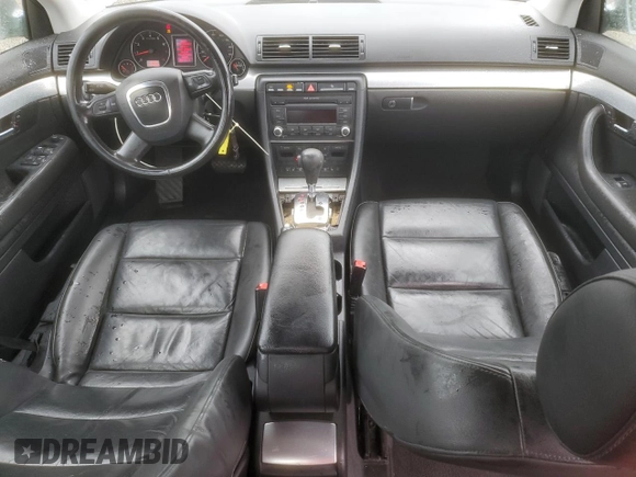 2007 Audi A4 2.0T with VIN WAUAF78E47A139559, listed as a Copart auction lot 48927115 with 157,320 mi miles and Salvage Title. Bid and sale history available at carsss.com. Image 8.