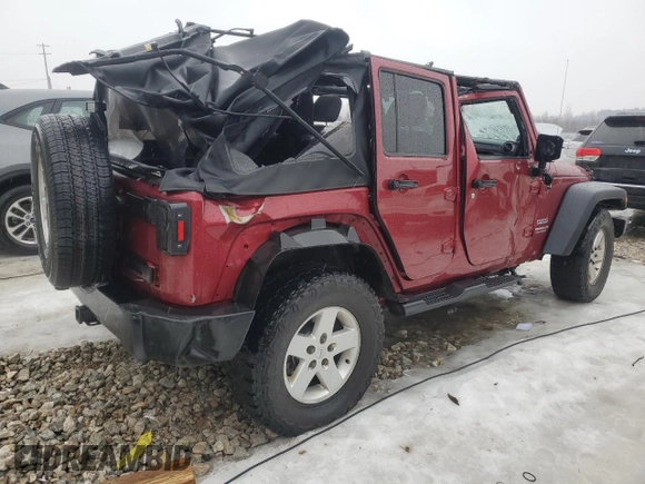 2013 Jeep Wrangler Unlimited Sport with VIN 1C4BJWDG8DL600639, listed as a Copart auction lot 43012035 with 225,004 mi miles and Clean title. Bid and sale history available at DreamBid. Image 3.