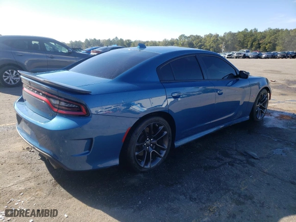 2022 Dodge Charger Scat Pack Widebody with VIN 2C3CDXGJ9NH257237, listed as a Copart auction lot 87322844 with 49,569 mi miles and Salvage Title. Bid and sale history available at carsss.com. Image 3.