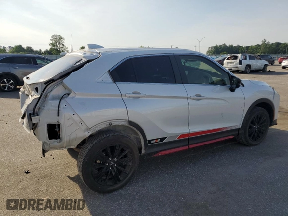 2023 Mitsubishi Eclipse Cross LE with VIN JA4ATVAA6PZ044262, listed as a Copart auction lot 57386495 with 17,663 mi miles and Salvage title. Bid and sale history available at DreamBid. Image 3.