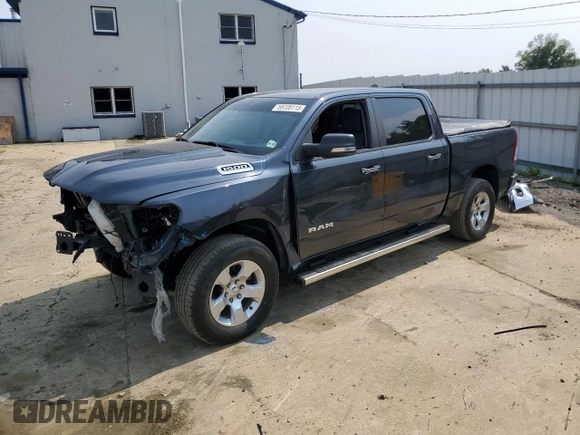 2020 Ram 1500 Big Horn with VIN 1C6RRFFG0LN394747, listed as a Copart auction lot 61749635 with 47,813 mi miles and Salvage title. Bid and sale history available at DreamBid. Image 1.