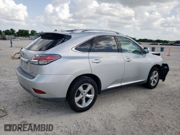 2013 Lexus RX 350 with VIN JTJZK1BA0D2009513, listed as a Copart auction lot 61829645 with 166,001 mi miles and Salvage title. Bid and sale history available at DreamBid. Image 3.