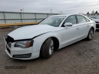 2012 Audi A8 with VIN WAUAVAFD0CN036751, listed as a Copart auction lot 86383784 with 96,658 mi miles and Salvage title. Bid and sale history available at DreamBid. Image 1.
