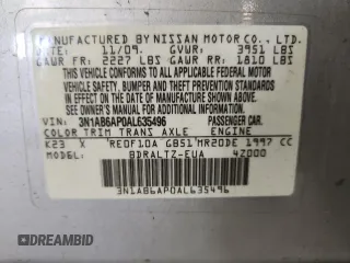 2010 Nissan Sentra S z VIN 3N1AB6AP0AL635496, wystawiony jako Copart lot #63763815 z przebiegiem 146 631 mil mil oraz Szkoda całkowita • Salvage title. Historia ofert i sprzedaży dostępna na DreamBid. Obrazek 12.