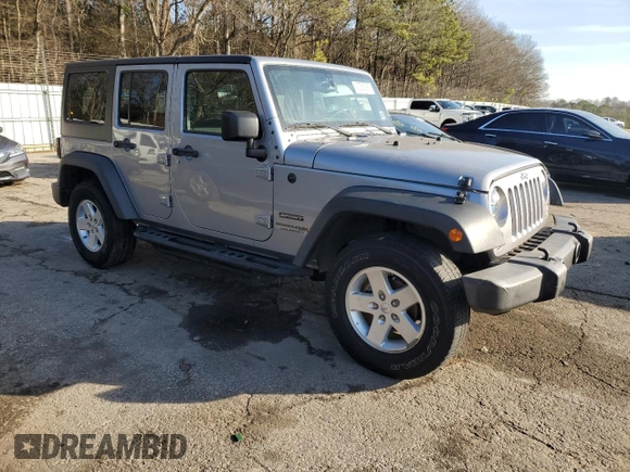 2018 Jeep Wrangler JK Unlimited Sport S with VIN 1C4BJWDG7JL874829, listed as a Copart auction lot 42058385 with 106,295 mi miles and Clean Title. Bid and sale history available at carsss.com. Image 4.