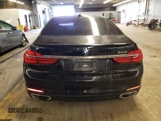 2016 BMW 7 Series 740i with VIN WBA7E2C5XGG547780, listed as a Copart auction lot 57895613 with 108,100 mi miles. Bid and sale history available at carsss.com. Image 6.