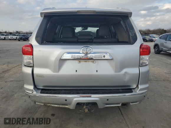 2011 Toyota 4Runner SR5 with VIN JTEZU5JR9B5027110, listed as a Copart auction lot 44232085 with 195,224 mi miles and Salvage title. Bid and sale history available at DreamBid. Image 6.