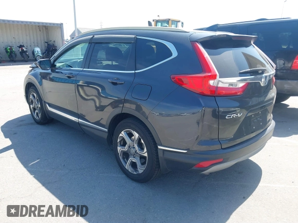 2019 Honda CR-V EX with VIN 5J6RW1H5XKA044056, listed as a IAAI auction lot 41856217 with 92,552 mi miles. Bid and sale history available at carsss.com. Image 3.