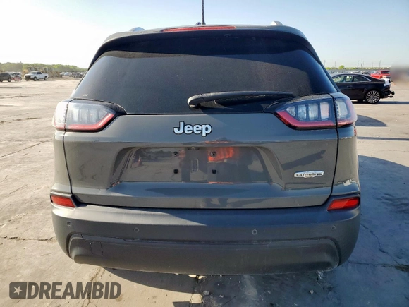 2020 Jeep Cherokee Latitude Plus with VIN 1C4PJLLB3LD577645, listed as a Copart auction lot 52131195 with 38,340 mi miles and Salvage Title. Bid and sale history available at carsss.com. Image 6.
