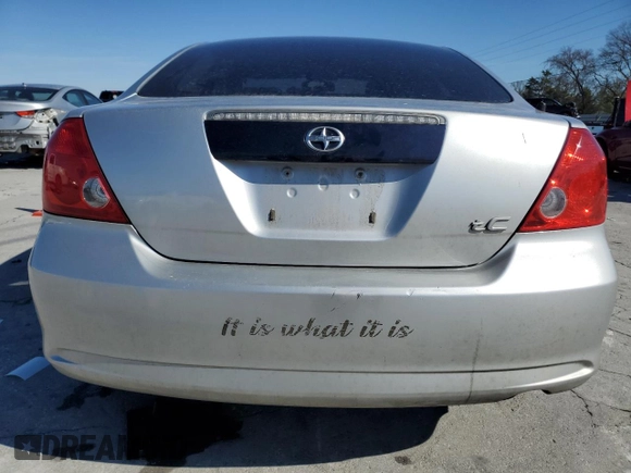 2006 Scion tC with VIN JTKDE177260130021, listed as a Copart auction lot 50094275 with 212,399 mi miles and Clean Title. Bid and sale history available at carsss.com. Image 6.