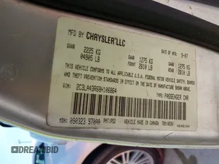 2008 Chrysler 300 LX z VIN 2C3LA43R68H106864, wystawiony jako IAAI lot #42044794 z przebiegiem 226 705 mil mil oraz . Historia ofert i sprzedaży dostępna na DreamBid. Obrazek 9.
