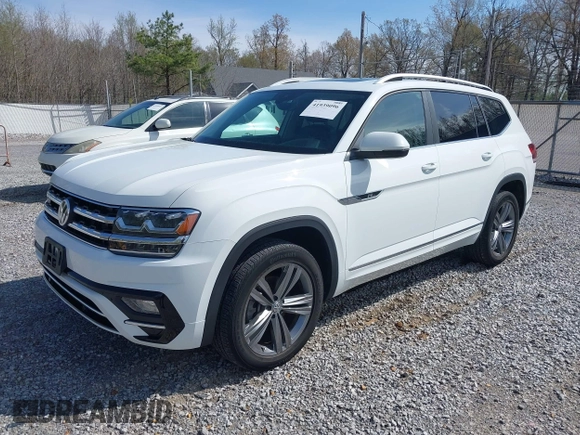 2019 Volkswagen Atlas SEL R-Line with VIN 1V2RR2CA1KC522035, listed as a IAAI auction lot 41939096 with 43,062 mi miles and . Bid and sale history available at DreamBid. Image 2.