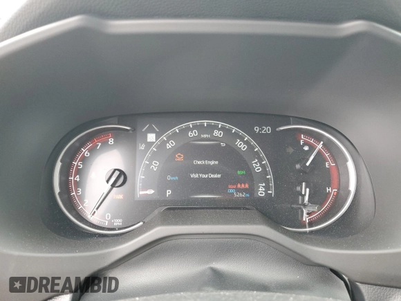 2024 Toyota RAV4 XLE with VIN 2T3P1RFV2RW476939, listed as a Copart auction lot 51806595 with 5,262 mi miles and Salvage Title. Bid and sale history available at DreamBid. Image 9.