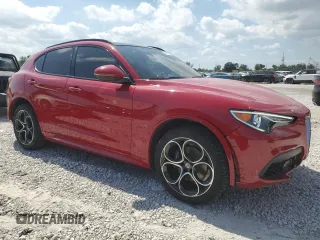 2020 Alfa Romeo Stelvio Ti z VIN ZASPAKBN1L7C86895, wystawiony jako Copart lot #49410355 z przebiegiem 1683 mil mil oraz Szkody całkowita. Historia ofert i sprzedaży dostępna na DreamBid. Obrazek 4.