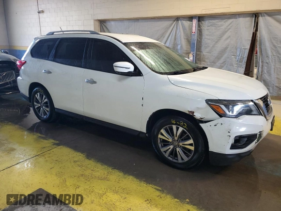 2018 Nissan Pathfinder SL with VIN 5N1DR2MN5JC615342, listed as a Copart auction lot 48950495 with 141,647 mi miles and Clean Title. Bid and sale history available at DreamBid. Image 4.