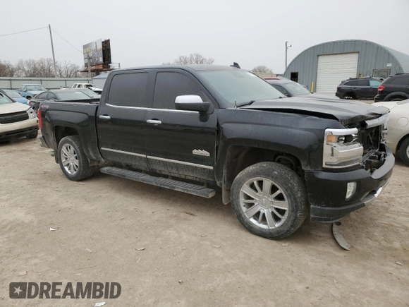 2016 Chevrolet Silverado 1500 High Country with VIN 3GCUKTEC8GG252049, listed as a Copart auction lot 47075095 with 127,206 mi miles and Salvage Title. Bid and sale history available at DreamBid. Image 4.