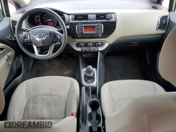 2016 Kia Rio LX with VIN KNADM4A31G6625808, listed as a Copart auction lot 44520085 with 74,402 mi miles and Salvage Title. Bid and sale history available at carsss.com. Image 8.