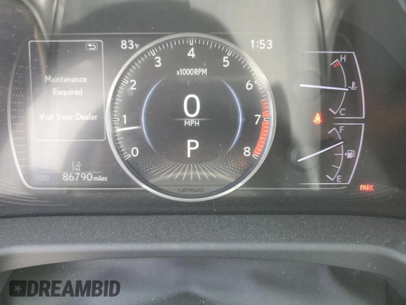 2019 Lexus ES 350 with VIN 58ABZ1B16KU034521, listed as a Copart auction lot 53864035 with 86,790 mi miles and Salvage Title. Bid and sale history available at DreamBid. Image 9.