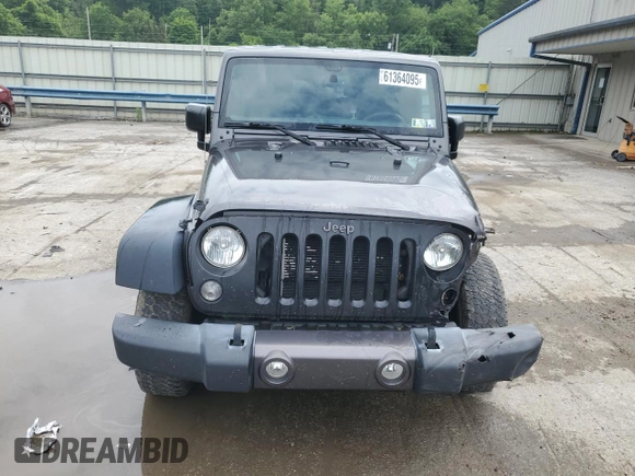 2016 Jeep Wrangler Unlimited Sport with VIN 1C4BJWDG1GL165418, listed as a Copart auction lot 61364095 with 123,772 mi miles and Salvage title. Bid and sale history available at DreamBid. Image 5.