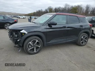 2022 Chevrolet TrailBlazer RS with VIN KL79MTSL0NB033433, listed as a Copart auction lot 48852705 with 22,252 mi miles and Salvage Title. Bid and sale history available at carsss.com. Image 1.