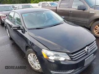 2014 Volkswagen Passat Wolfsburg Edition with VIN 1VWAS7A37EC097863, listed as a IAAI auction lot 42251601 with 106,454 mi miles and . Bid and sale history available at DreamBid. Image 1.