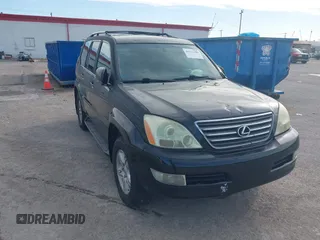 2003 Lexus GX 470 with VIN JTJBT20X630020473, listed as a IAAI auction lot 41511490 with 314,436 mi miles. Bid and sale history available at carsss.com. Image 1.