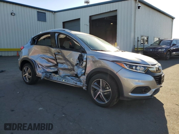 2022 Honda HR-V EX with VIN 3CZRU6H54NM760445, listed as a Copart auction lot 49689455 with 10,799 mi miles and Salvage Title. Bid and sale history available at carsss.com. Image 4.