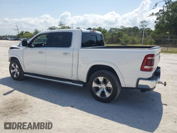 2020 Ram 1500 Laramie z VIN 1C6SRFJT5LN402007, wystawiony jako Copart lot #56427815 z przebiegiem 79 159 mil mil oraz Szkoda całkowita • Salvage title. Historia ofert i sprzedaży dostępna na DreamBid. Obrazek 2.